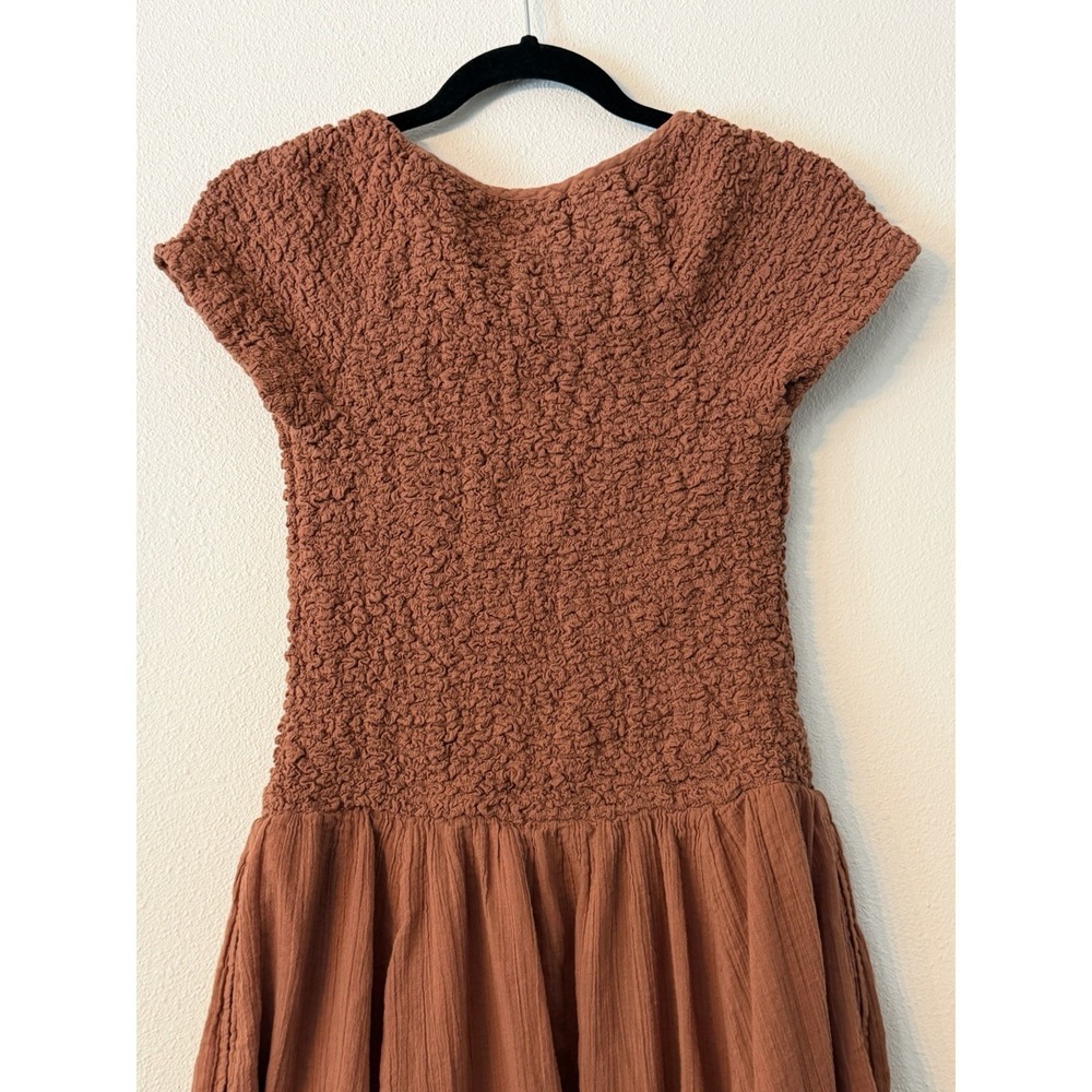 Free People Rust Brown Midi Dress - Picture 11 of 14